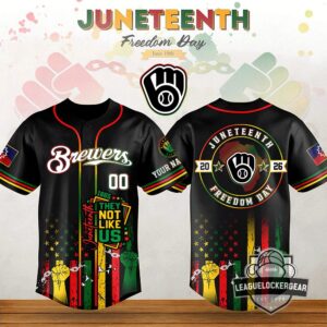 Milwaukee Brewers Juneteenth Freedom Day Baseball Jersey