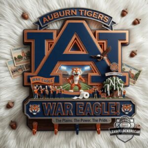 Auburn Tigers War Eagle Toomer's Corner 3D Wall Mounted Key Holder