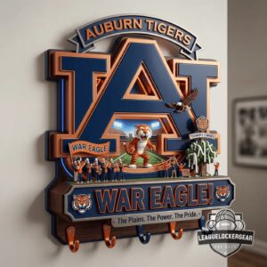 Auburn Tigers War Eagle Toomer's Corner 3D Wall Mounted Key Holder