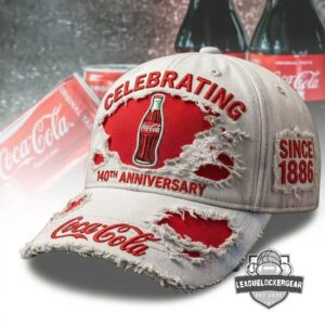 Coca-Cola Celebrating 140th Anniversary Since 1886 Distressed Hat