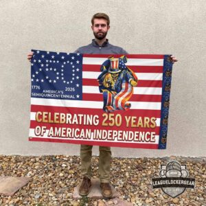 Iron Maiden Eddie America's 2026 Semiquincentennial 250 Years Of Independence Flag
