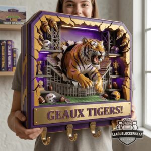 LSU Tigers Wall Decor Key Holder