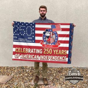 Mickey Mouse 250 Years Of American Independence Semiquincentennial House Flag