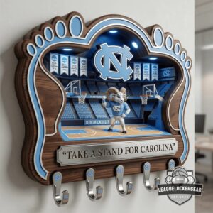North Carolina Tar Heels Take A Stand For Carolina 3D Wall Mounted Key Holder