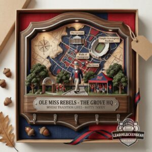 Ole Miss Rebels Wall Mounted Key Holder