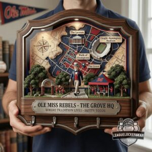 Ole Miss Rebels Wall Mounted Key Holder