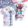 Stitch 250 Years Of Freedom America Hawaiian Shirt