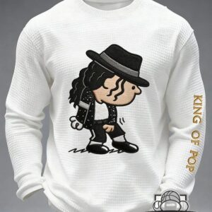 Michael Jackson King of Pop Cartoon Long Sleeve Shirt