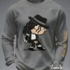 Michael Jackson King of Pop Cartoon Long Sleeve Shirt