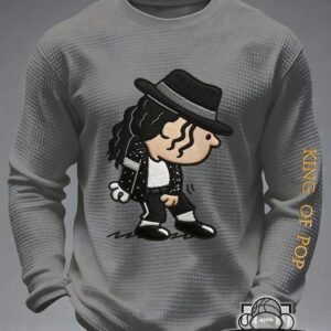 Michael Jackson King of Pop Cartoon Long Sleeve Shirt