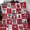 Georgia Bulldogs Snoopy Peanuts Quilt Blanket