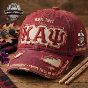 Kappa Alpha Psi Achievement Every Field of Human Endeavor Distressed Baseball Cap