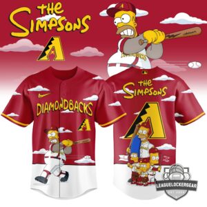 Arizona Diamondbacks x The Simpsons Homer at the Bat Baseball Jersey