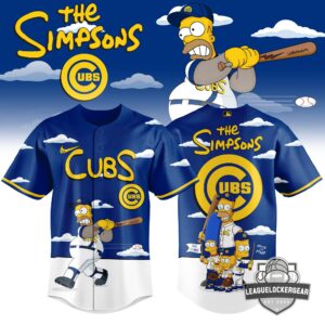 Chicago Cubs The Simpsons Baseball Jersey