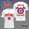 Detroit Pistons Firefighter First In Last Out T-Shirt