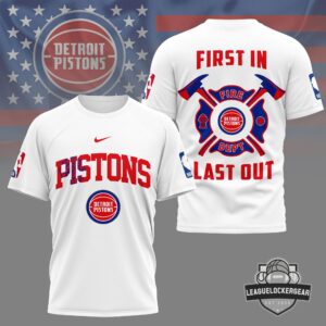 Detroit Pistons Firefighter First In Last Out T-Shirt
