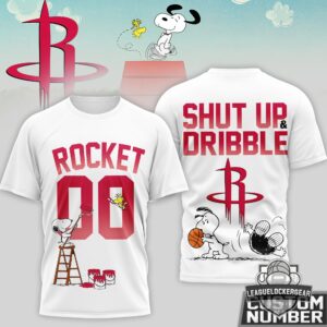 Houston Rockets Snoopy Shut Up & Dribble T-Shirt
