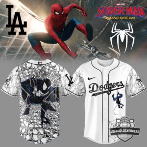 LA Dodgers Spider-Man Brand New Day Baseball Jersey