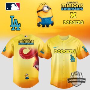 Los Angeles Dodgers Illumination's Minions & Monsters Baseball Jersey