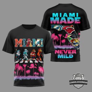Miami Sports Mascots Abbey Road T-Shirt