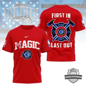 Orlando Magic Firefighter First In Last Out T-Shirt