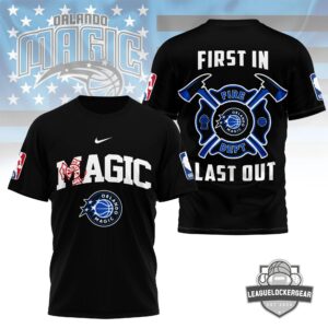 Orlando Magic Firefighter First In Last Out T-Shirt