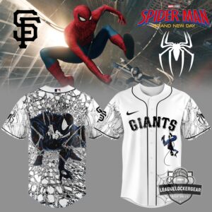 San Francisco Giants Spider-Man Brand New Day Baseball Jersey
