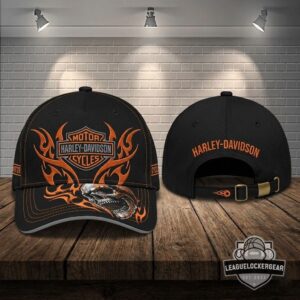 Harley-Davidson Flaming Skull 3D Zip Hoodie