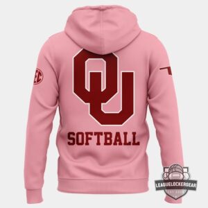 Oklahoma Sooners Pink Game Softball Hoodie