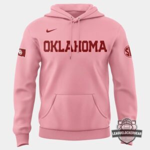 Oklahoma Sooners Pink Game Softball Hoodie