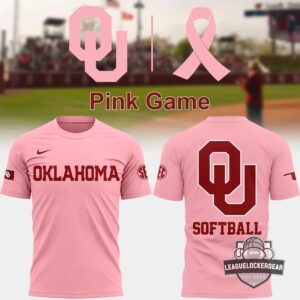 Oklahoma Sooners Softball Pink Game T-Shirt