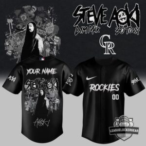 Steve Aoki Colorado Rockies Dim Mak 3.0 Tour Baseball Jersey