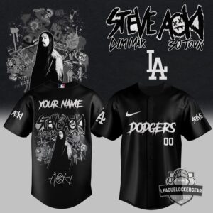 Steve Aoki Los Angeles Dodgers Dim Mak 30 Tour Baseball Jersey