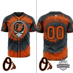 Baltimore Orioles x Grateful Dead Baseball Jersey