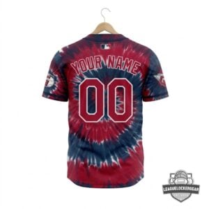Cleveland Guardians x Grateful Dead Steal Your Face Tie Dye Baseball Jersey