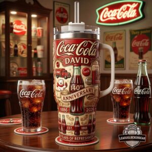 Coca-Cola Personalized 140th Anniversary Tumbler With Handle