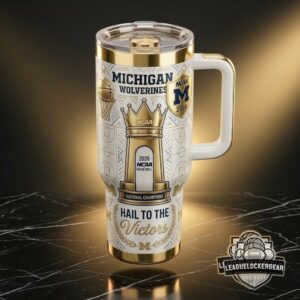 Michigan Wolverines 2026 NCAA Basketball National Champions Tumbler
