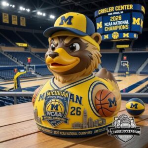 Michigan Wolverines 2026 NCAA National Champions Rubber Duck