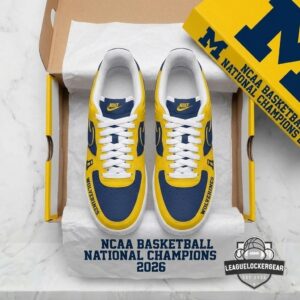 Michigan Wolverines National Champions 2026 Nike Air Force 1s