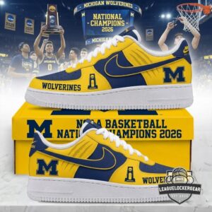 Michigan Wolverines National Champions 2026 Nike Air Force 1s