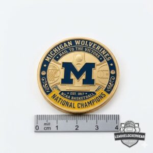 Michigan Wolverines NCAA Basketball National Champions Coin