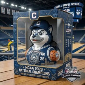 UConn Huskies 2026 NCAA National Champions Rubber Duck