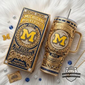Michigan Wolverines 2026 NCAA Basketball National Champions Tumbler
