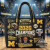 Michigan Wolverines 2026 National Champions Quilted Tote Bag