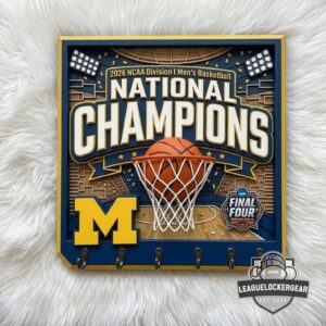 Michigan Wolverines 2026 NCAA Men's Basketball National Champions 3D Key Holder