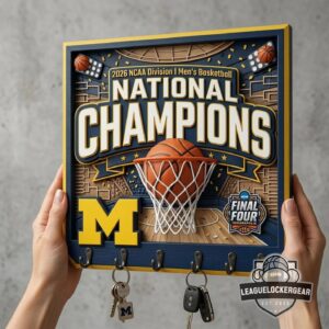 Michigan Wolverines 2026 NCAA Men's Basketball National Champions 3D Key Holder