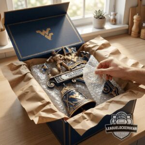 West Virginia Mountaineers Sculpted Mascot Hanging Wall Bell