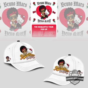 Bruno Mars x Hello Kitty The Romantic Tour 2026 Pop-Up Hoodie
