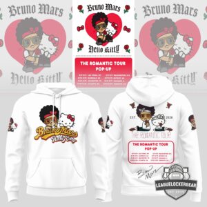 Bruno Mars x Hello Kitty The Romantic Tour 2026 Pop-Up Hoodie