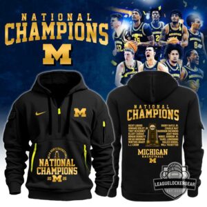 Michigan Basketball 2026 National Champions Roster Hoodie